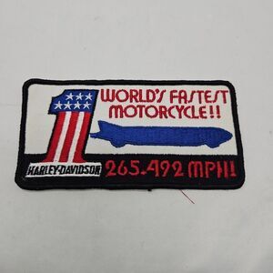 Harley Davidson Worlds Fastest Motorcycle Patch